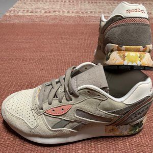 Womens Reebok Sneakers with Floral Sole